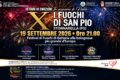 19 Settembre 2026 la 10ª edizione de "I Fuochi di San Pio"